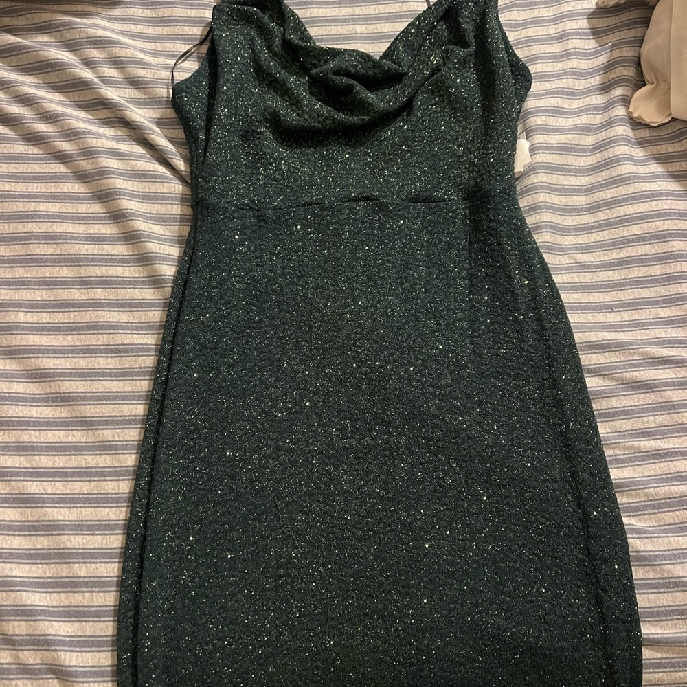 Elegant Black Glitter Dress